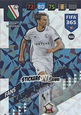 Sticker Kasper Hämäläinen - FIFA 365: 2017-2018. Adrenalyn XL - Nordic edition n. 466 - Panini