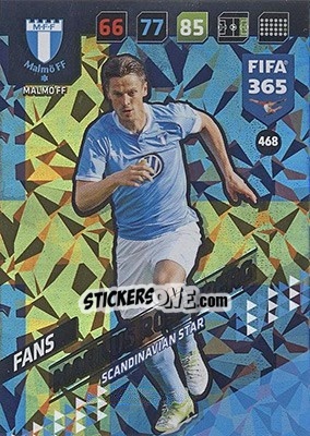 Sticker Markus Rosenberg - FIFA 365: 2017-2018. Adrenalyn XL - Nordic edition n. 468 - Panini