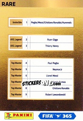 Sticker Rare - FIFA 365: 2017-2018. Adrenalyn XL - Nordic edition n. DIV1 - Panini