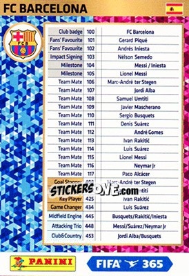 Cromo FC Barcelona - FIFA 365: 2017-2018. Adrenalyn XL - Nordic edition - Panini