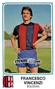 Sticker Francesco Vincenzi - Calciatori 1978-1979 n. 65 - Panini