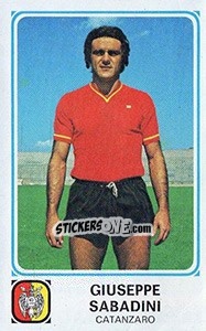 Cromo Giuseppe Sabadini - Calciatori 1978-1979 - Panini