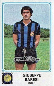 Sticker Giuseppe Baresi - Calciatori 1978-1979 n. 112 - Panini