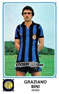 Sticker Graziano Bini - Calciatori 1978-1979 n. 114 - Panini