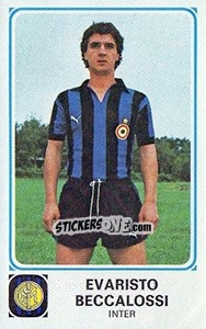 Sticker Evaristo Beccalossi - Calciatori 1978-1979 n. 118 - Panini