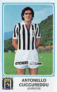 Sticker Antonello Cuccureddu - Calciatori 1978-1979 n. 130 - Panini