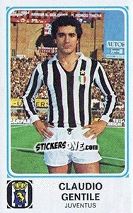 Sticker Claudio Gentile - Calciatori 1978-1979 n. 133 - Panini