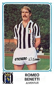 Sticker Romeo Benetti - Calciatori 1978-1979 - Panini