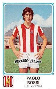 Sticker Paolo Rossi - Calciatori 1978-1979 n. 156 - Panini