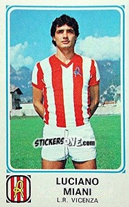 Sticker Luciano Miani - Calciatori 1978-1979 - Panini