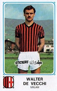 Sticker Walter De Vecchi - Calciatori 1978-1979 - Panini