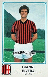 Sticker Gianni Rivera - Calciatori 1978-1979 n. 190 - Panini