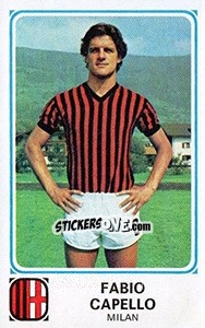 Sticker Fabio Capello - Calciatori 1978-1979 n. 196 - Panini