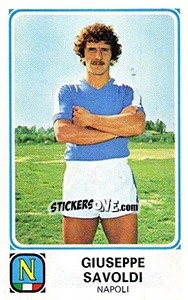 Sticker Giuseppe Savoldi - Calciatori 1978-1979 n. 210 - Panini
