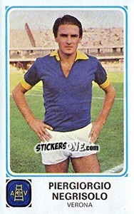 Sticker Piergiorgio Negrisolo - Calciatori 1978-1979 - Panini