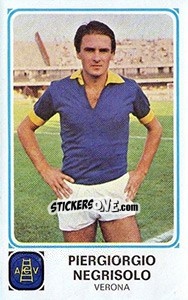 Figurina Piergiorgio Negrisolo - Calciatori 1978-1979 - Panini