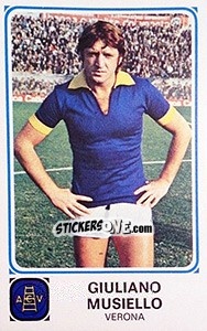 Sticker Giuliano Musiello - Calciatori 1978-1979 n. 307 - Panini