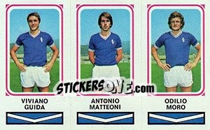 Sticker Viviano Guida / Antonio Matteoni / Odilio Moro - Calciatori 1978-1979 - Panini