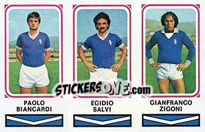 Cromo Paolo Biancardi / Egidio Salvi / Gianfranco Zigoni - Calciatori 1978-1979 - Panini