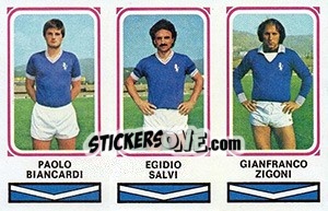 Sticker Paolo Biancardi / Egidio Salvi / Gianfranco Zigoni - Calciatori 1978-1979 n. 328 - Panini