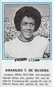 Cromo Amarildo T. De Silveira - Calciatori 1978-1979 - Panini