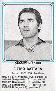 Sticker Pietro Battara - Calciatori 1978-1979 - Panini