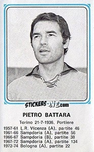 Cromo Pietro Battara - Calciatori 1978-1979 n. 330 - Panini