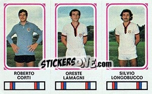 Sticker Roberto Corti / Oreste Lamagni / Silvio Longobucco - Calciatori 1978-1979 n. 334 - Panini