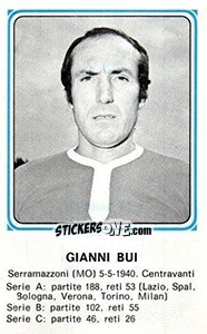 Sticker Gianni Bui - Calciatori 1978-1979 n. 340 - Panini