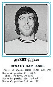 Figurina Renato Campanini - Calciatori 1978-1979 n. 350 - Panini