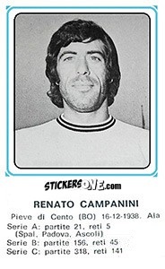 Cromo Renato Campanini - Calciatori 1978-1979 - Panini