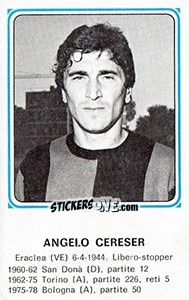 Sticker Angelo Cereser - Calciatori 1978-1979 n. 360 - Panini