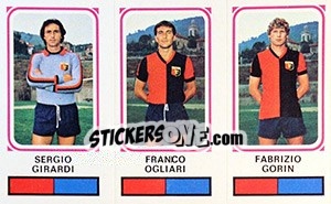 Sticker Sergio Giradri / Franco Ogliari / Fabrizio Gorin - Calciatori 1978-1979 - Panini