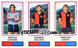 Cromo Sergio Giradri / Franco Ogliari / Fabrizio Gorin