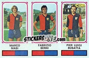 Sticker Marco Masi / Fabrizio Berni / Pier Luigi Rosatta - Calciatori 1978-1979 - Panini