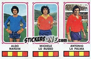 Cromo Aldo Nardini / Michele Lo Russo / Antonio La Palma - Calciatori 1978-1979 - Panini