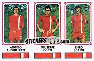 Sticker Angelo Anouilletti / Giuseppe Corti / Enzo Scaini - Calciatori 1978-1979 n. 388 - Panini