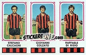 Cromo Stefano Calcagni / Giovanni Colzato / Raffaele Di Risio - Calciatori 1978-1979 - Panini
