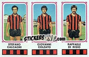 Sticker Stefano Calcagni / Giovanni Colzato / Raffaele Di Risio - Calciatori 1978-1979 n. 395 - Panini