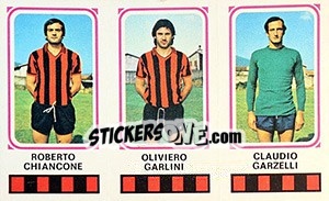 Sticker Roberto Chiancone / Oliviero Garlini / Claudio Garzelli - Calciatori 1978-1979 n. 397 - Panini