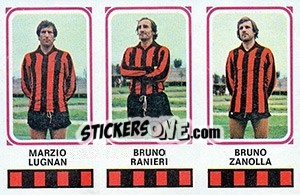 Sticker Marzio Lugnan / Bruno Ranieri / Bruno Zamolla - Calciatori 1978-1979 n. 398 - Panini