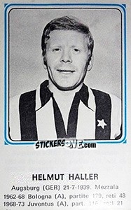 Sticker Helmut Haller - Calciatori 1978-1979 n. 410 - Panini