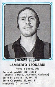 Figurina Lamberto Leonardi