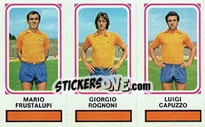 Sticker Mario Frustalupi / Giorgio Rognoni / Luigi Capuzzo - Calciatori 1978-1979 n. 426 - Panini