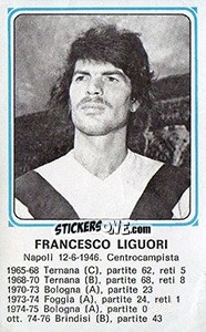 Figurina Francesco Liguori - Calciatori 1978-1979 - Panini