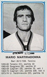 Cromo Mario Martiradonna - Calciatori 1978-1979 n. 431 - Panini