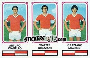 Sticker Arturo Vianello / Walter Grezzani / Graziano Mazzoni - Calciatori 1978-1979 n. 435 - Panini
