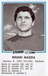 Sticker Bruno Mazzia - Calciatori 1978-1979 - Panini