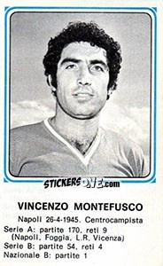 Figurina Vincenzo Montefusco - Calciatori 1978-1979 - Panini