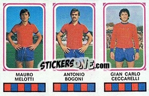 Sticker Mauro Melotti / Antonio Bogoni / Gian Cralo Ceccarelli - Calciatori 1978-1979 n. 445 - Panini